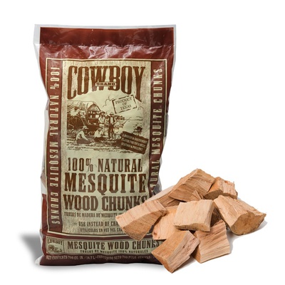 Cowboy 100% Natural Mesquite Wood Chunks (3.1kg Net)(inc gst)