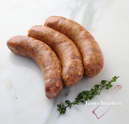 House Made Jalepeno Hombre Sausage (Price per 250g, Approx 8 per Kg)