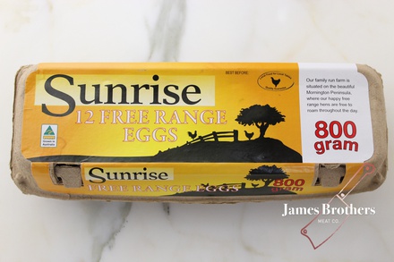 Sunrise Free Range Eggs (12pack) 800g