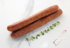 House Made Spicy Continental Beef Sausages (Price per 250g, Approx 12 per Kg)