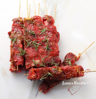 10 Pack of Rosemary and Mint Marinated Tender Lamb Kebabs (Price per pack of 10)