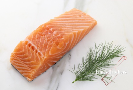 Fresh Tasmanian Atlantic Salmon Portions Skin-On Approx 200g (Price per Portion)